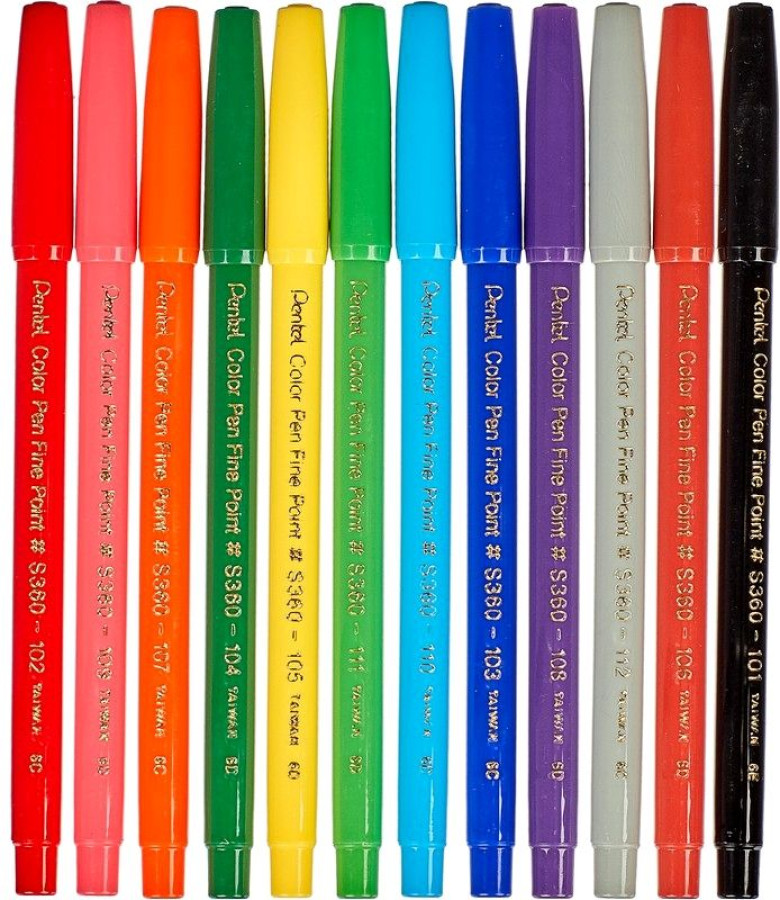 Pentel color shop pen fine point