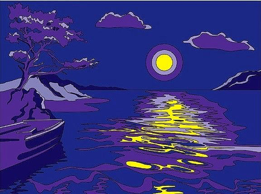 Рисунок на тему лунная соната