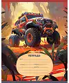 Тетрадь 12 листов, крупная клетка BG "Off-road"