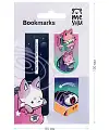 Закладки магнитные для книг, 3 штуки "Catbox"