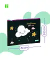 Папка 1 отделение, A4 "Little cloud", 34 х 24 см, полиуретан, на молнии