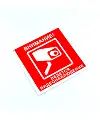 Знак вспомогательный "Внимание! Ведется видеонаблюдение", 20 х 20 см, пластик, V40-01