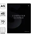 Тетрадь предметная 48 листов "Color black" - Информатика, софт-тач ламинация, 70 г/м2
