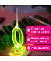 Цифра-подсвечник "0" светодиодная, в наборе 4 свечи 6 см, 1 батарейка